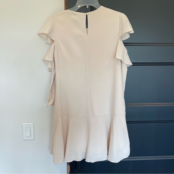 Halston Heritage Flutter Sleeve Flowy Dress - Picture 2 of 9